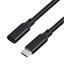 Cablu prelungitor USB-C 3.1 M / F negru