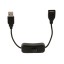 Cablu prelungitor USB F / M cu comutator de 28 cm 4
