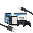 Cablu scurt de încărcare rapidă USB A la Micro USB 30 cm 2.4A Transfer de date 480 Mbps Sincronizare și încărcare a dispozitivelor cu conector micro USB 4