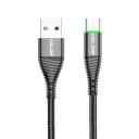 Cablu USB C cu încărcare rapidă 2 m 3A 65W USB A la USB-C împletit din nailon pentru transfer de date 480 Mbps 6