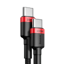 Cablu USB-C cu încărcare rapidă, 50 cm, 5A, 100W, Power Delivery, QC3.0, tip C la tip C, pentru încărcare rapidă și transfer de date, design 13