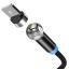 Cablu USB magnetic cu conector rotativ 3