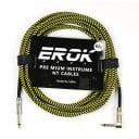 Cablul audio pentru chitară EROK 6 m 6,35 mm masculin–masculin Cablu împletit anti-zgomot pentru chitară electrică, chitară bas, pedale 5
