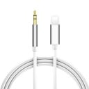 Cablul AUX Lightning la jack de 3,5 mm pentru dispozitive Apple Conectarea telefonului la căști sau difuzor Conectori de tip masculin Lungime 1 3