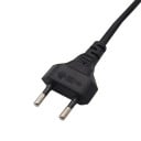 Cablul de alimentare 63 cm Europriză și conector de două pini IEC C7 pentru dispozitive cu intrare în formă de opt Izolație din PVC Negru 6