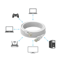 Cablul de internet RJ45 1000 Mbps 30 m cablu LAN ecranat pentru conectarea routerului, computerului și dispozitivelor de jocuri, conexiune stabilă 7