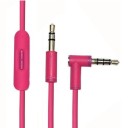 Cabo áudio com microfone e controlador para auscultores Beats Dois conectores jack de 3,5 mm Controlo de volume e reprodução de música 5