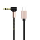 Cabo AUX flexível de 3,5mm jack para USB-C 2