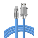 Cabo de carregamento rápido 1 m 120W USB A para USB C 6A cabo de dados em silicone para carregamento flexível e resistente Tipo C 8