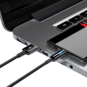 Cabo de carregamento rápido 25 cm USB A para USB C 3A carregamento rápido cabo de dados sincronização de dados cabo compacto para dispositivos móveis 4