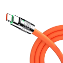 Cabo de carregamento rápido 3 em 1 USB A para USB C + Lightning + Micro USB 1,2 m 120W 6A adaptador de carregamento cabo para carregamento e transferência de dados de múltiplos dispositivos 4