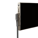 Cabo de carregamento rápido 3A USB A para USB C 2 m com ângulo duplo de 90° cabo de dados 480 Mbps QC 3.0 carregamento USB para telemóvel 2