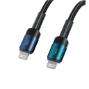 Cabo de carregamento rápido de 2 m USB A para iPhone Lightning cabo de dados em alumínio 2,4 A cabo para carregamento e sincronização de dados do iPhone 2