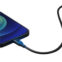 Cabo de carregamento rápido magnético USB A para USB C 2 m 3A com indicador LED e forte íman para carregamento e transferência de dados 2