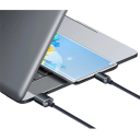 Cabo de carregamento rápido USB C e USB A 120W 1,5 m cabo de dados para telefone 6A carregamento rápido cabo 4