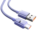 Cabo de carregamento rápido USB C e USB A 120W 25 cm cabo de dados para telefone 6A carregamento rápido 5