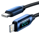 Cabo de carregamento rápido USB C para Lightning 2 m com indicador LED 20W PD compatível com iPhone iPad carregamento rápido transferência 6