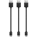 Cabo de carregamento USB para Micro USB 3 pcs 2