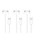 Cabo de dados USB para Apple 30-pinos 3 unid 1