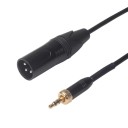 Cabo para microfone 3.5 mm jack para XLR 3-pinos M/M 4