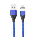 Cabo USB A para Micro USB de carregamento rápido magnético 50 cm 3A com íman forte e indicador LED 4