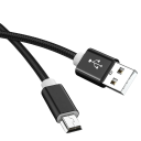 Cabo USB A para Micro USB rápido de 1 m 2A Cabo de carregamento e dados Mini USB para transferência de dados telefone powerbank auscultadores 6