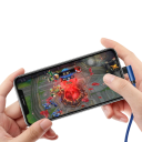 Cabo USB A para USB C de carregamento rápido 1 m com conector em ângulo de 90° cabo Tipo C 5A para carregamento e sincronização de dados cabo com dobra para telefone tablet 2