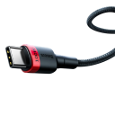 Cabo USB-C de carregamento rápido 50 cm 5A 100W Power Delivery QC3.0 Tipo C para Tipo C cabo para carregamento rápido e transferência de dados 480 Mbps design compacto 6