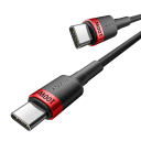 Cabo USB-C de carregamento rápido 50 cm 5A 100W Power Delivery QC3.0 Tipo C para Tipo C cabo para carregamento rápido e transferência de dados 480 Mbps design compacto 8