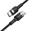 Cabo USB C duplo de carregamento rápido 1 m 100 W PD trançado 5A QC 3.0 cabo de carregamento e dados 20V 480 Mb/s alto desempenho ampla 7