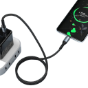 Cabo USB C duplo de carregamento rápido 2 m 240W 5A PD cabo de carregamento ultrarrápido USB 2.0 cabo de dados 48V 480 Mb/s cabo de carregamento 5