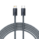 Cabo USB C para Lightning trançado rápido de 2 m 20W/27W PD 3A iPhone iPad powerbanks carregamento rápido transferência de dados 480 Mbps 10