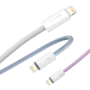 Cabo USB C para Lightning trançado rápido de 2 m 20W/27W PD 3A iPhone iPad powerbanks carregamento rápido transferência de dados 480 Mbps 4