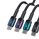 Cabo USB C para USB A 1 m 100W cabo de dados 6A carregamento rápido e sincronização de dados cabo para telemóveis tablets portáteis 6