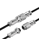 Cabo USB-C para USB-A 3m com conector aviator para teclado mecânico Design destacável Cabo trançado resistente Acessórios para jogos 3