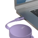 Cabo USB C retrátil rápido para USB C 240W 6A PD cabo de dados de carregamento para telemóveis tablets portáteis 3