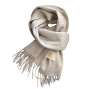 Cachecol feminino 135–175 cm Cachecol de lã macia e lisa com pontas desfiadas Acessório de moda elegante e aquecido, adequado para o outono e inverno 32