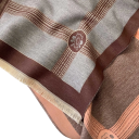 Cachecol Feminino 185 x 65 cm Cachecol de poliéster com padrão simples e extremidades desfiadas Acessório de moda leve e elegante Cachecol 8
