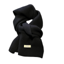 Cachecol feminino 20 x 160 cm em lã e caxemira, de cor única, acessório de moda suave e quente, cachecol de inverno elegante para uso diário, confecção de qualidade confortável 8