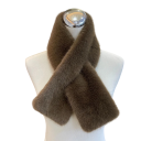 Cachecol feminino 80–100 x 11,5 cm Cachecol liso de pele sintética Acessório de moda quente e suave para o inverno Elegante e confortável cachecol de pele para uso diário 16