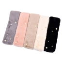 Cachecol feminino 80–100 x 11,5 cm Cachecol liso de pele sintética Acessório de moda quente e suave para o inverno Elegante e confortável cachecol de pele para uso diário 12