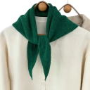 Cachecol feminino em forma de triângulo Cachecol aquecido de poliéster, lã, acrílico, viscose e nylon Acessório elegante para o outono e inverno 16