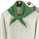 Cachecol feminino em forma de triângulo Cachecol aquecido de poliéster, lã, acrílico, viscose e nylon Acessório elegante para o outono e inverno 9