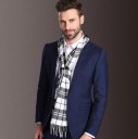 Cachecol masculino de estilo europeu J758 13
