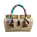 Cachecol multifuncional feminino 4 × 100 cm Pequeno longo fino estampado Cachecol de moda para a cabeça Faixa para o cabelo Adorno para a pega da bolsa 2