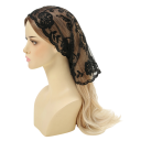 Cachecol triangular rendado 130 x 45 cm Lenço floral para a cabeça e pescoço Faixa para o cabelo Acessório de viagem leve Quatro estações 6