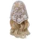 Cachecol triangular rendado 130 x 45 cm Lenço floral para a cabeça e pescoço Faixa para o cabelo Acessório de viagem leve Quatro estações 7