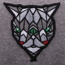Căciulă bărbați snapback cu broderie a capului de animal geometric Vizieră dreaptă Material din bumbac melanjat Circumferința capului 56 6