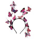 Căciulă cu fluturi Mărime universală Căciulă decorativă pentru păr Accesoriu romantic pentru fete și femei Accesoriu de modă stilat 4