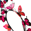Căciulă cu fluturi Mărime universală Căciulă decorativă pentru păr Accesoriu romantic pentru fete și femei Accesoriu de modă stilat 2
